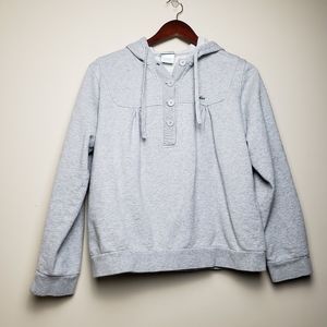 LACOSTE Grey Hoodie Pullover